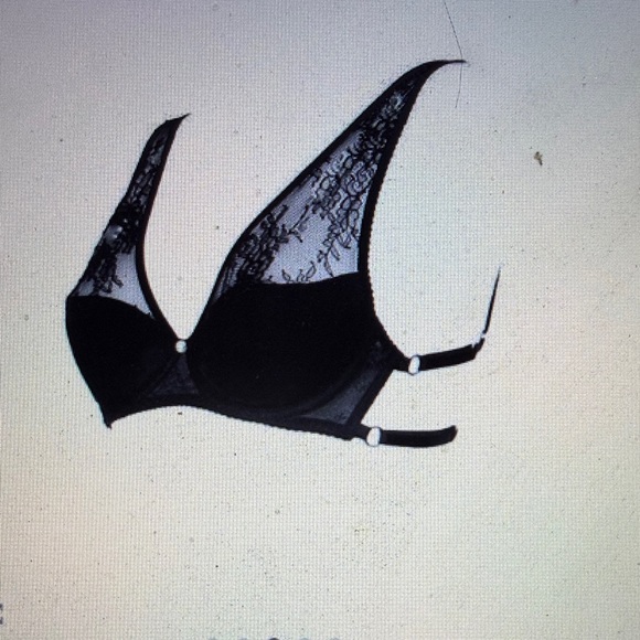 Elf Zhou Black Lace Shoulder Bra - Picture 4 of 12